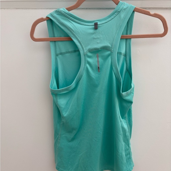 Nike Aqua/Green Fitted Sleeveless Tank Top - Picture 2 of 2